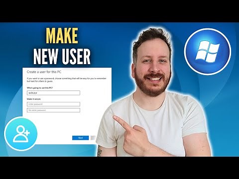 How To Make A New User Account In Windows