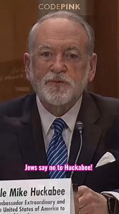 NOW: Christian & Jewish protestors from IfNotNow & Christians for a Ceasefire disrupted Mike Huckabee's confirmation hearing to be US Ambassador to Israel. "JEWS SAY NO TO HUCKABEE!" "HUCKABEE MISUSES CHRISTIANITY TO JUSTIFY ETHNIC CLEANSING!" "YOU ARE DESECRATING THE HOLY LAND!" | CODEPINK: Women For Peace
