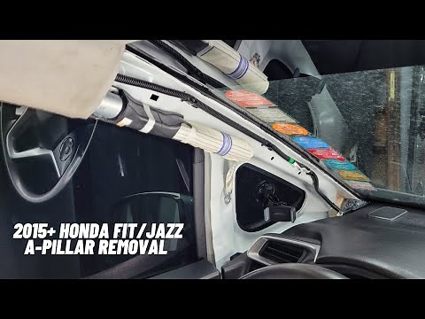 2015+ Honda Fit / Jazz - A Pillar Cover Removal & Install - W/P.O.V. Version - Dash Cam Wiring Bonus