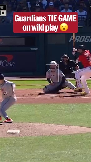 The Guardians tie the game on a CRAZY play at the plate! | MLB