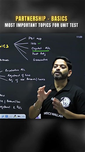 Most Important Topics Of Partnership For Unit Test 🔥 #pw #shorts #cbseclass12 #motivation