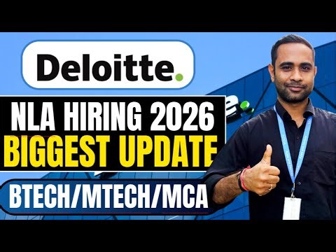 Deloitte NLA Biggest Hiring Update | Btech/Mtech/MCA | Deloitte Mass Hiring