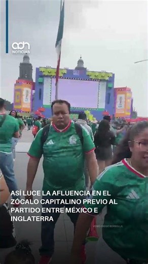National celebration! The Zócalo fills with fans for Mexico vs. England