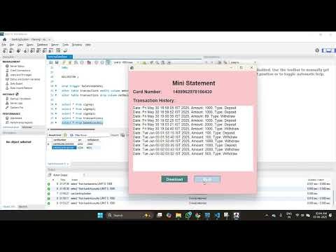 Bank ATM Simulator in Java 1 | Core Java + JDBC + MySQL | Project Demo