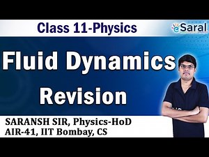 Fluid : Fluid Dynamics Revision- Physics Class 11, JEE, NEET