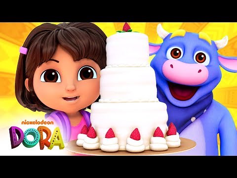 Dora Delivers a Cake to Benny's Grandma! 🎂 NEW Dora Full Scene | Dora & Friends