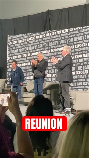 Back to the Future cast reunion on stage #80s #shorts #backtothefuture