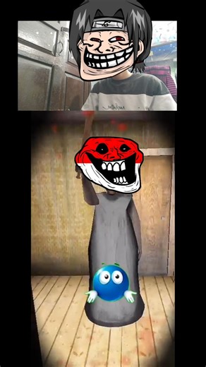 Granny grandpa trolled face #granny #gaming #ghostified #shortsvideo #horror #roblox #ghost
