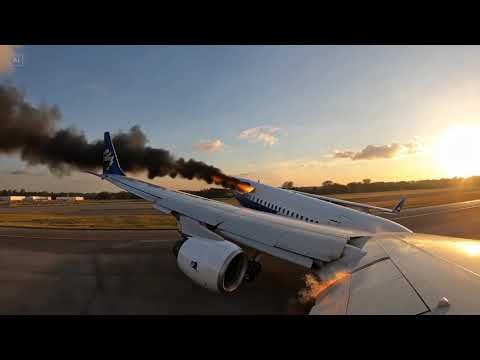 Airplane Crash: plane's wing falls off during takeoff - AI Generated Video