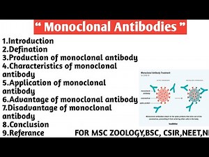 Monoclonal antibodies | Production |Characteristics | Application | Advantage | Disadvantage