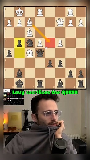 Levy rozman sacrifices the QUEEN!!