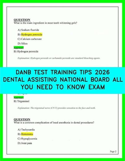 DANB Dental Assisting National Board Exam 2026: Essential Study Guide & Training Tips