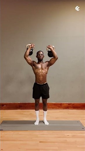 Kettlebell Overhead Press – Shoulder Strength & Core Stability | Upper Body Builder 💪🔥