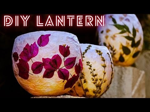 DIY LANTERN | EASY Lamp With Tissue Paper | Recycle Craft #creativity