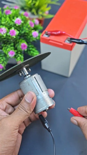DIY Cutting Machine Using DC Motor | 12V Powerful Grinder Tutorial #shorts #dcmotor #cuttingmachine