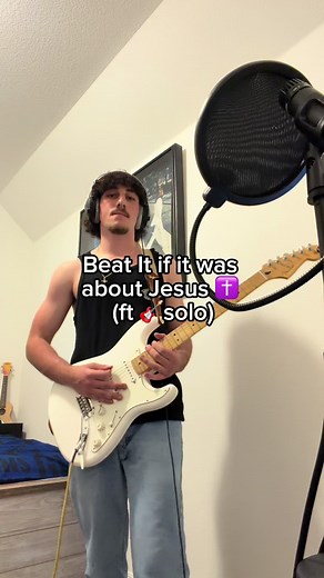 Beat It by Michael Jackson if it was about Jesus ✝️ including the guitar solo 😉🎸 #jesus #jesuschrist #michaeljackson #beatit #beatitsolo