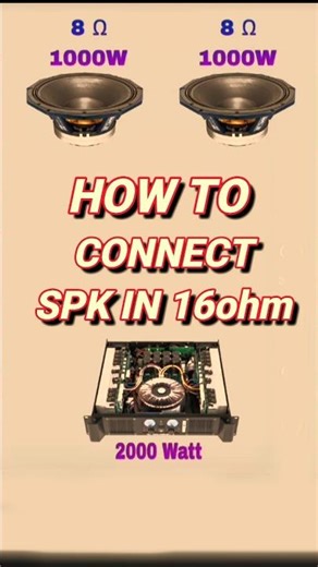 🔊speaker connection | amplifier connection #shorts #shortvideo #youtubeshorts #speakeramplifier #diy