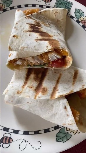 Fried chicken wraps, easy recipe