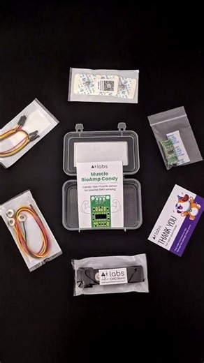 What's there in Muscle BioAmp Candy Kit? | Muscle Sensor | DIY Neuroscience | Upside Down Labs