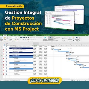 Gestiona obras con control técnico usando MS Project (Oferta $29 USD) 👉 Dale clic al botón “Comprar” y prepárate para destacar en tu campo profesional. Nuestro programa incluye: ✅ MS Project Aplicado a la Gestión de Proyectos ✅ Gestión de Proyectos de Construcción bajo en enfoque PMBOK ✅ Supervisión de Obras en Edificaciones Al aprobar todos los contenidos de la ruta de aprendizaje obtendrás un certificado como Especialista en Gestión Integral de Proyectos de Construcción con MS Project. | ISE 