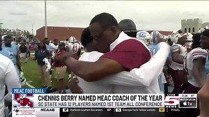 28K views · 609 reactions | WATCH: SC State Bulldogs dominates the MEAC postseason awards led by Chennis Berry being named Coach of the Year #football #ncaafootball | Kevin Bilodeau - Live 5 News | Facebook