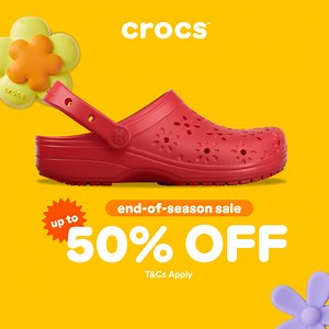 Get up to 50% OFF selected styles. 🎊 Don’t miss out on your chance to grab your favourite Crocs styles. Shop online and in-store. | Crocs
