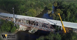 37K views · 160 reactions | Buckshort Bridge constructed in 1955, the 238 ft riveted steel truss bridge in Mt. Olive was lifted off its supports for the last time. Wright Brothers Construction Company, Inc. CraneWorks #SkyBama | Alabama Aerial Photography | Facebook