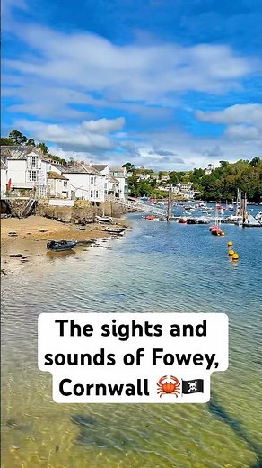 The sights and sounds of Fowey, Cornwall 🦀❤️🏴‍☠️ #cornwall #fowey #asmr