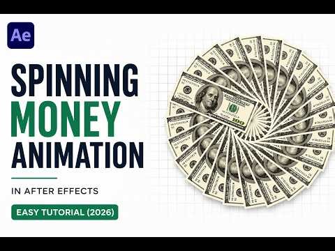 Create Realistic Spinning Money Animation in After Effects | Easy Motion Graphics Tutorial (2026)