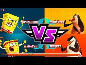 Super Brawl 2 Tag Team 2 vs 2: Spongebob Squarepants, Patrick Star, Sandy Cheeks, Plankton, Timmy