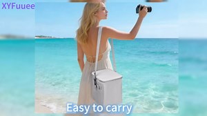 XYFuuee 2-in-1 Cooler Organizer Insert for X Large Bogg Bag Accessories, PEVA Portable Leak-Proof Ice Chest, Lightweight Mesh Divider Inserts Pouch with 4Fastener for XL Bog Beach Rubber Tote, Gray