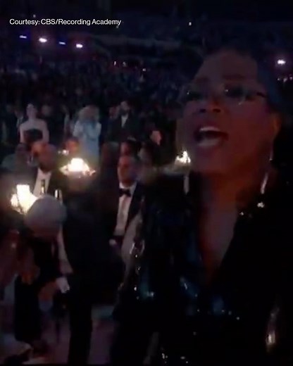 Entertainment Tonight | Oprah had a w̶r̶e̶c̶k̶i̶n̶g̶ ball of a time dancing to Miley Cyrus’ epic performance at the 2024 #GRAMMYs. (🎥: CBS/Recording Academy) | Instagram
