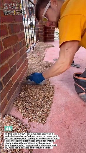 Watch How This Pebble Surface Repair Instantly Transforms a Balcony!