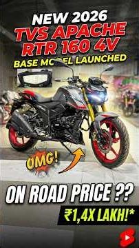 2026 TVS Apache 160 4V Base Model Review 🔥 Best 160cc Bike?