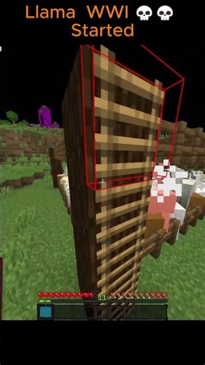 Llama WW1 💀💀#minecraft #chaos #llama