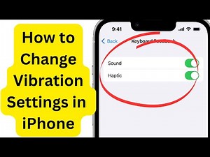 How to Change Vibration Settings in an iPhone