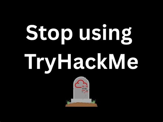 Stop using TryHackMe. | George Stavroulakis