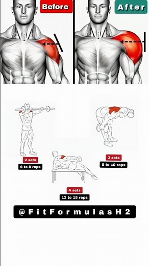 Top 3🔥Exercises for Bigger Shoulder