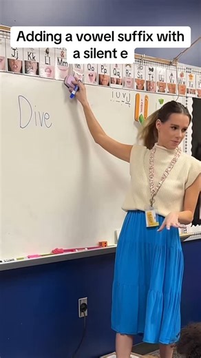 Lisa Elaine Peters - Mrs. Peters’ Class on Instagram: "Adding a vowel suffix with a silent e word! Comment PHONICS for a resource that breaks down these rules! Comment TPT for resources aligned with the science of reading! #english #teachingideas #teachingkids #englishteacher #learntowrite #spelling #ell #homeschool #homeschoolmom #homeschooling #kindergarten #kindergartenteacher #firstgradeteacher #elementaryschool #earlyliteracy #readingisfunclub #writerscommunity #teachingresources #scienceof