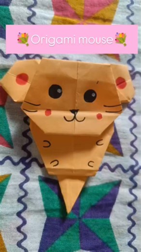 diy cute origami mouse #shorts #youtube