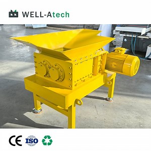 [Hot Item] Full Automatic Plastic Kitchen Vegetables Waste Shredding Machine Double Shaft Recycling Shredder