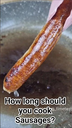 Cooking test Sausages. How long should you cook Sausages?#cooking #foodexperiment #experimnent #food