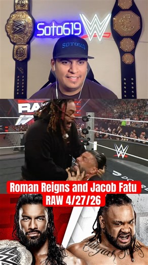 Roman Reigns vs Jacob Fatu announced for Backlash on RAW 4/27/26 #wwe #raw #romanreigns #soto619