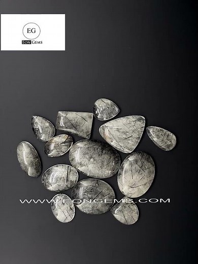 This stone looks unreal 👀💎Black Rutile magic