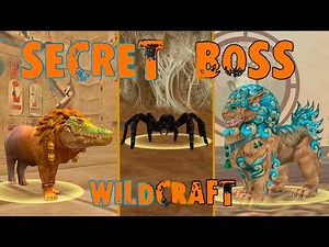 All secret bosses! Amat, Foo Dog and the Venomous Spider in WildCraft