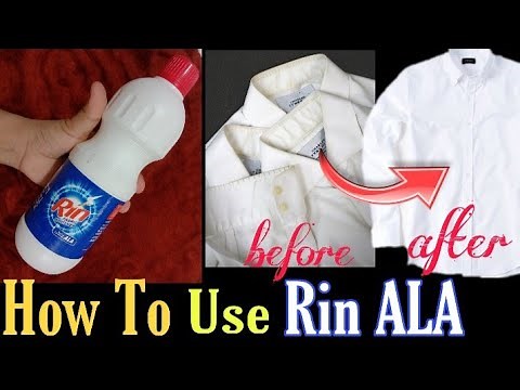 How to use RIN ALA | Rin Fabric Whitener | Bleach for Clothes