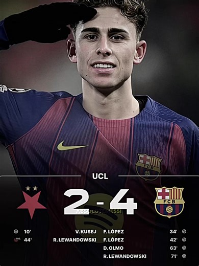 Barcelona Comeback Today VS Slavia Prague (2 - 4)😮‍💨💙❤️ | #barcelonavsslaviaprague #daniolmogoaltoday #ferminlopezgoaltoday #ChampionsLeague #edit