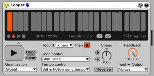 Ableton Live Looperの使い方とパフォーマンス