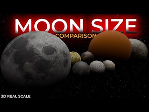 Moon Size Comparison | 3D Real Scale | 3D COMPARISON