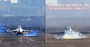 The difference between Air Force and Navy pilots in one short video